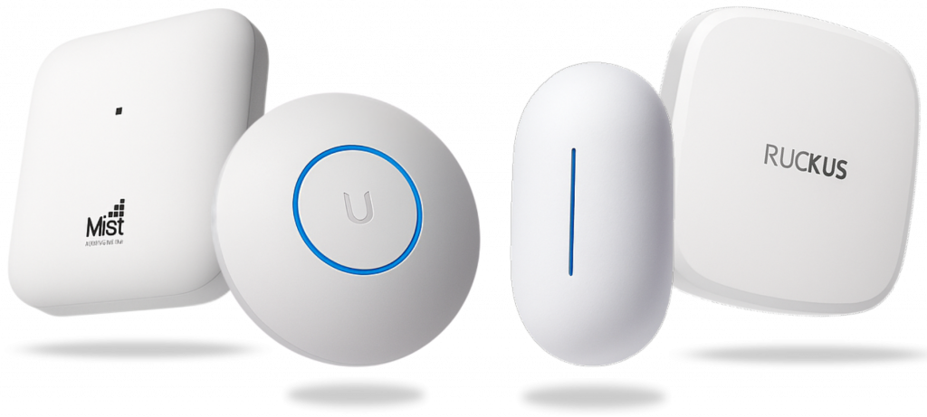 Four enterprise Wi-Fi access points from Mist Juniper Ubiquiti Aruba and Ruckus compatible with LongFi