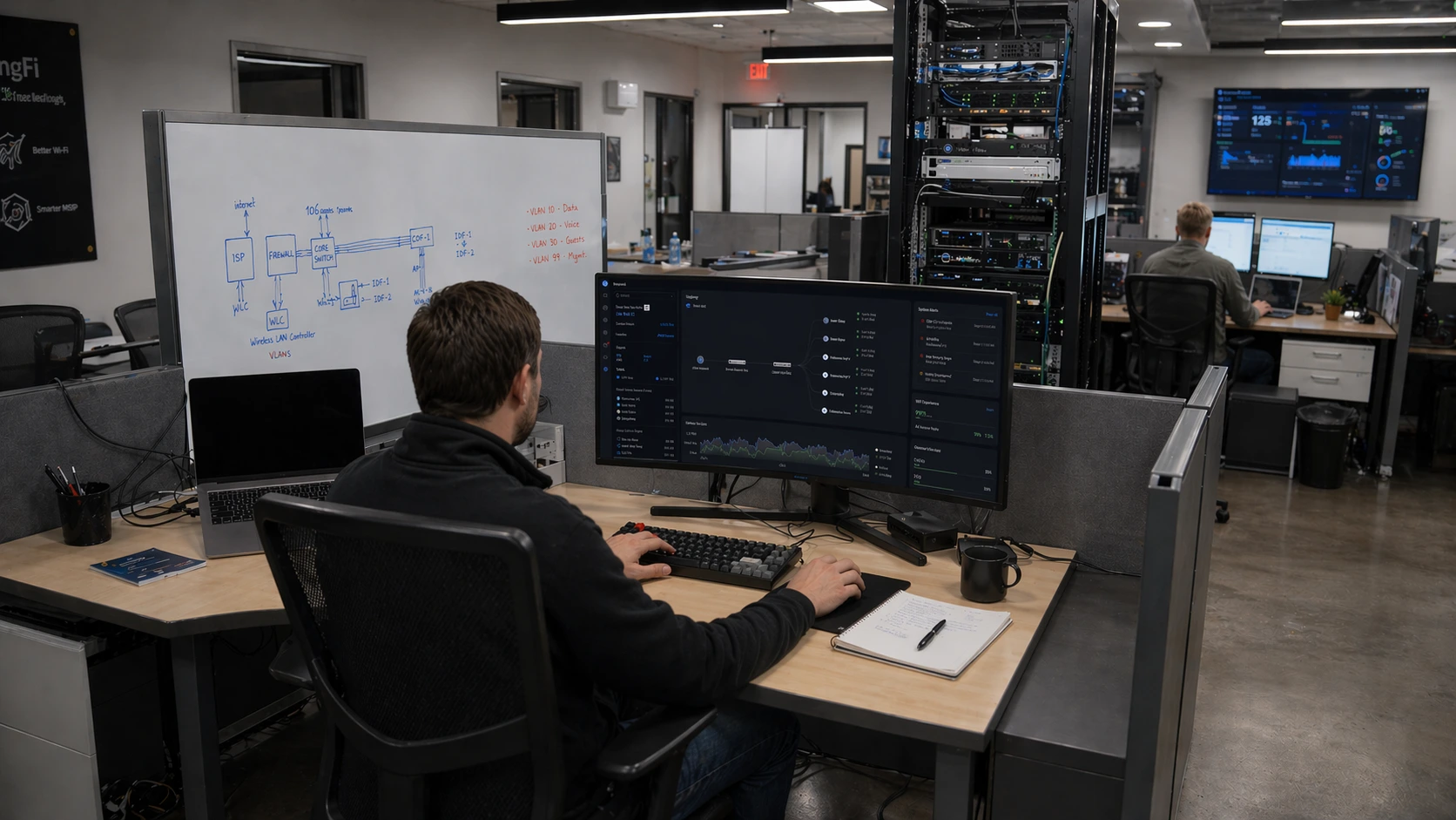 LongFi MSP control center dashboard