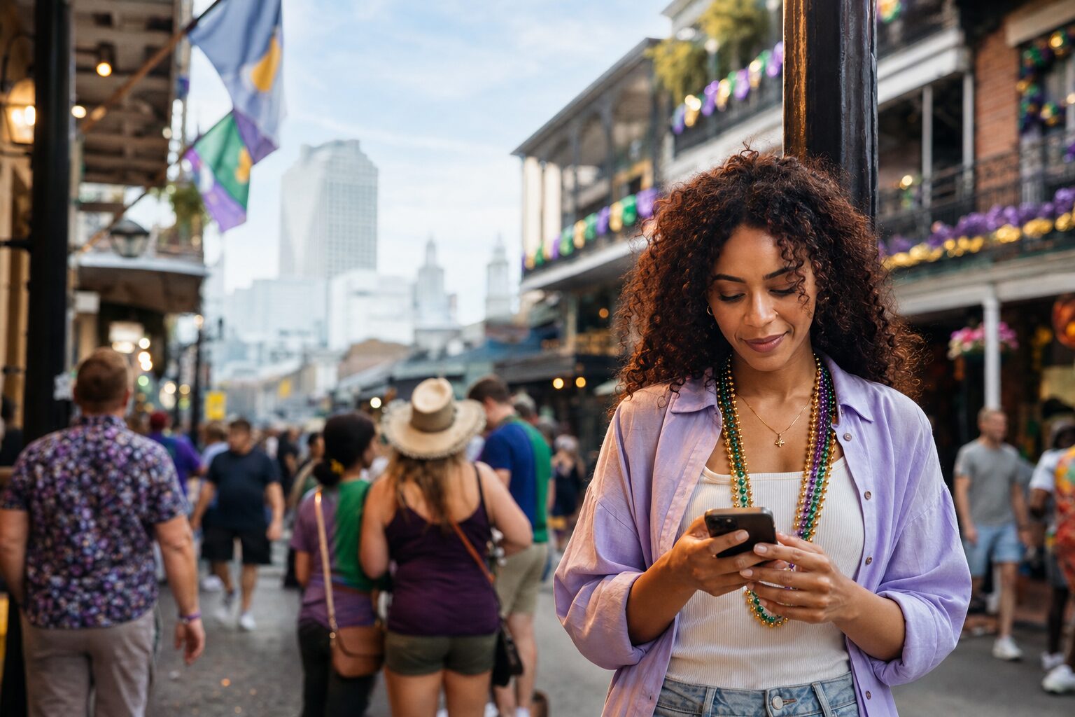 Mardi Gras 2026 deployment in the French Quarter